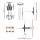 Keezi Kids Bow and Arrow Set with Freestanding Target Suction Cup Arrows and Safety Goggles Portable Archery Toy
