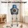 Keezi Kids Bow and Arrow Set with Freestanding Target Suction Cup Arrows and Safety Goggles Portable Archery Toy