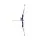 Keezi Kids Bow and Arrow Set with Standing Target Suction Cup Arrows and Safety Goggles Portable Play
