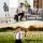 Keezi Kids Bow and Arrow Set with Standing Target Suction Cup Arrows and Safety Goggles Portable Play