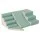 Keezi Kids Climbing Blocks 4-Piece Foam Toddler Indoor Playset with Climbing Slide Green PU+PE Core