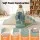 Keezi Kids Climbing Blocks 4-Piece Foam Toddler Indoor Playset with Climbing Slide Green PU+PE Core