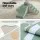 Keezi Kids Climbing Blocks 4-Piece Foam Toddler Indoor Playset with Climbing Slide Green PU+PE Core