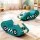 Keezi Kids Climbing Blocks Foam Playset - Teal Blue, Soft PU Leather, 81x28x23cm, Detachable, Boosts Motor Skills