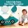 Keezi Kids Climbing Blocks Foam Playset - Teal Blue, Soft PU Leather, 81x28x23cm, Detachable, Boosts Motor Skills