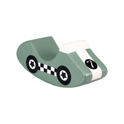 Keezi Kids Climbing Blocks Foam Playset - Soft Green Indoor Toy, Easy-Clean PU Leather, Boosts Motor Skills, 81x28x23cm
