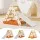 Keezi Kids Climbing Frame Set with Slide - Versatile Indoor/Outdoor Toddler Playset, HDPE, 77x41x68.5cm, 50kg Capacity