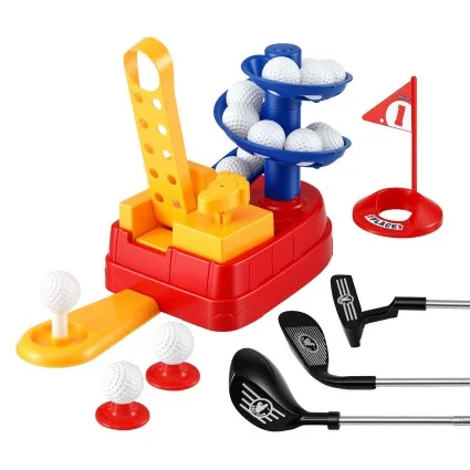 Keezi Kids Golf Toy Set with 20 Balls and 3 Adjustable Clubs