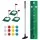 Kids Golf Putting Game Set with 2m Mat, 12 Balls and 3 Target Holes Green Keezi Ages 3-8 Toy Set for Indoor Outdoor Play