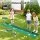 Kids Golf Putting Game Set with 2m Mat, 12 Balls and 3 Target Holes Green Keezi Ages 3-8 Toy Set for Indoor Outdoor Play