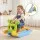 Keezi Kids 3-in-1 Slide Set Toddler Indoor Playset with Rocking Horse and Ring Toss Multicolour for 3+ Years