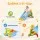 Keezi Kids 3-in-1 Slide Set Toddler Indoor Playset with Rocking Horse and Ring Toss Multicolour for 3+ Years