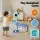 Keezi 5-in-1 Kids Sports Set: Basketball, Soccer, Bowling & More - Non-Toxic PP, Ages 3-7, Indoor/Outdoor Play, Blue