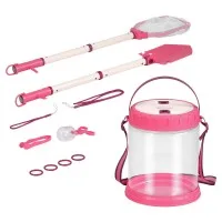 Keezi Kids Bug Catcher Kit 12-Piece Outdoor Explorer Set Pink