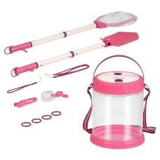 Keezi Kids Bug Catcher Kit 12-Piece Outdoor Explorer Set Pink