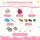 Keezi 102cm Wooden Pretend Kitchen Playset with Light-Up Stove, Food Set, Apron and Chef Hat, Pink