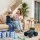 Keezi 1:16 Scale Amphibious Remote Control Car Boat 2.4GHz 4WD with Water Spray and Wristband Controller Blue