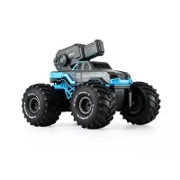 Keezi 1:16 Scale Amphibious Remote Control Car Boat 2.4GHz 4WD with Water Spray and Wristband Controller Blue
