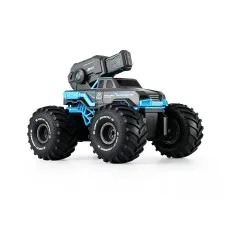 Keezi 1:16 Scale Amphibious Remote Control Car Boat 2.4GHz 4WD with Water Spray and Wristband Controller Blue