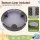 Keezi Kids Outdoor Sandpit 121cm Round Sandbox with 3 Built-In Seats, Liner and Cover for Backyard Play Brown