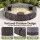 Keezi Kids Outdoor Sandpit 121cm Round Sandbox with 3 Built-In Seats, Liner and Cover for Backyard Play Brown