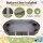 Keezi Kids Sandpit Outdoor Sandbox 180cm Oval with 4 Seats and Grey Cover Cloth Brown