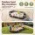 Keezi Kids Sandpit Outdoor Sandbox 180cm Oval with 4 Seats and Grey Cover Cloth Brown