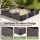 Kids Square Sandpit Sandbox with Cover, 4 Seats and Grey Liner, Brown Outdoor Play Area by Keezi Brand