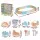 Keezi 9-Piece Straw Beach Fence Sandpit Set Large Multicolour Kids Outdoor Sand Box Play Area 3+yrs Children
