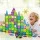 Keezi 60pcs Kids Magnetic Tiles Building Set - BPA-Free, Safe Educational Toy for Ages 3+, Includes Storage Box