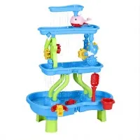 Keezi Kids 4-Tier Sand and Water Table Playset β EN71 Certified, Non-Toxic, Multicolour Fun with Accessories for Ages 3+ Keezi Kids 4-Tier Sand and Water Table Playset β EN71 Certified, Non-Toxic, Multicolour Fun with Accessories for Ages 3+