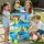 Keezi Kids 4-Tier Sand and Water Table Playset – EN71 Certified, Non-Toxic, Multicolour Fun with Accessories for Ages 3+
