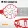 Everfit 45cm Basketball Hoop Rim with Tough Steel Frame, Weather-Resistant Nylon Net - Easy Assembly for Outdoor Fun