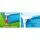 Bestway Kids Square Swimming Pool - 122cm, Rust-Resistant Steel Frame, Heavy-Duty PVC, Easy Setup, 365L Capacity