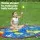 Bestway Kids Pirate Splash Pad Pool with Sprinkler - 170x140cm PVC Water Play Mat for Summer Fun, Includes Repair Kit