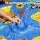 Bestway Kids Pirate Splash Pad Pool with Sprinkler - 170x140cm PVC Water Play Mat for Summer Fun, Includes Repair Kit