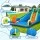 AirMyFun Kids Inflatable Water Slide Park with Cannon, Climbing Wall, Soccer Goal, PVC, 427x374cm Outdoor Play