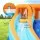 AirMyFun Kids Inflatable Water Park with Double Slides, Climbing Wall, PVC, 465x390cm, Blower Included