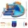 AirMyFun Kids Inflatable Water Slide Park and Jumping Castle, 382x381cm, PVC, Trampoline, Water Cannon, Ages 3+