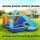 AirMyFun Kids Inflatable Water Slide Park and Jumping Castle, 382x381cm, PVC, Trampoline, Water Cannon, Ages 3+