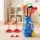 Keezi Kids Golf Set 2-in-1 Pull Cart 4 Clubs 4 Balls 2 Practice Holes Portable Play Set Ages 2-6 (Blue)