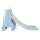 Keezi 3-in-1 Kids Slide Swing Set with Basketball Hoop – 170cm Long Slide, Non-Toxic Material, Easy Assembly, Blue
