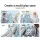 Keezi 3-in-1 Kids Slide Swing Set with Basketball Hoop – 170cm Long Slide, Non-Toxic Material, Easy Assembly, Blue