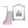 Keezi Kids 3-in-1 Slide Swing Set with Basketball Hoop, Durable Non-Toxic Material, 170cm Pink, Easy Assembly