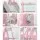 Keezi Kids 3-in-1 Slide Swing Set with Basketball Hoop, Durable Non-Toxic Material, 170cm Pink, Easy Assembly