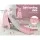 Keezi Kids 3-in-1 Slide Swing Set with Basketball Hoop, Durable Non-Toxic Material, 170cm Pink, Easy Assembly