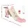 Keezi Kids 3-in-1 Dragon Slide Set with Basketball Hoop, 125cm Pink Slide, High-Density Polyethylene, Ages 3-7