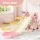 Keezi Kids 3-in-1 Dragon Slide Set with Basketball Hoop, 125cm Pink Slide, High-Density Polyethylene, Ages 3-7