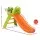 Keezi Panda Kids Slide & Basketball Hoop Set, 100cm, Eco-Friendly Non-Toxic PE, Indoor/Outdoor, Easy Assembly, Orange