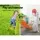 Keezi Panda Kids Slide & Basketball Hoop Set, 100cm, Eco-Friendly Non-Toxic PE, Indoor/Outdoor, Easy Assembly, Orange